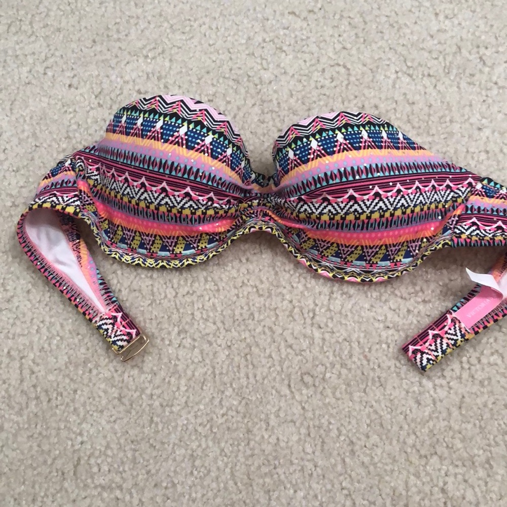 VS strapless swim top